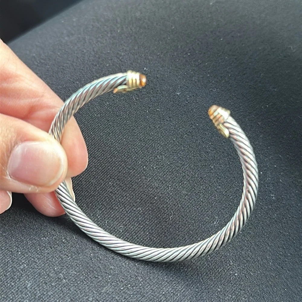 David Yurman Citrine Cable Bracelet Size Small - Picture 2 of 5